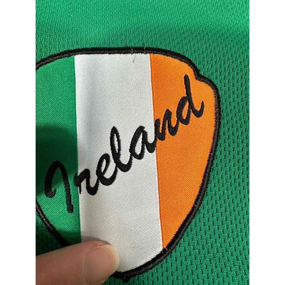 Croker Ireland Rugby Jersey Mens Large Green Orange Polo Shirt NWT Read - Picture 16 of 16